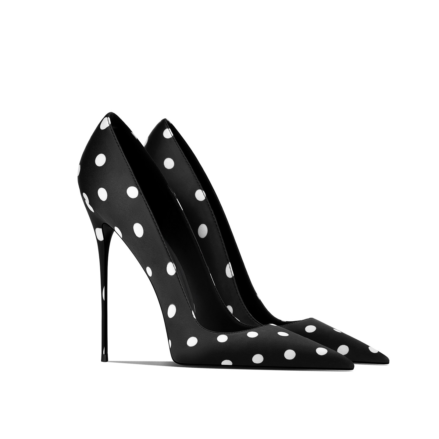 Home Office Inspiration - Neue Modische Luxuriöse Seiden-Polka-Dot-Schuhe im Queen-Stil,