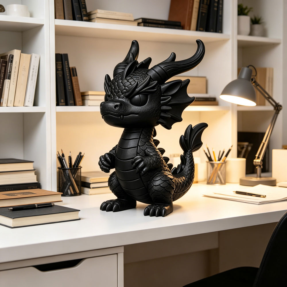 Home Office Freelancer - 3D-Gedruckte Fantasy-Schreibtischdekoration Sammlerstück für Zuhause und