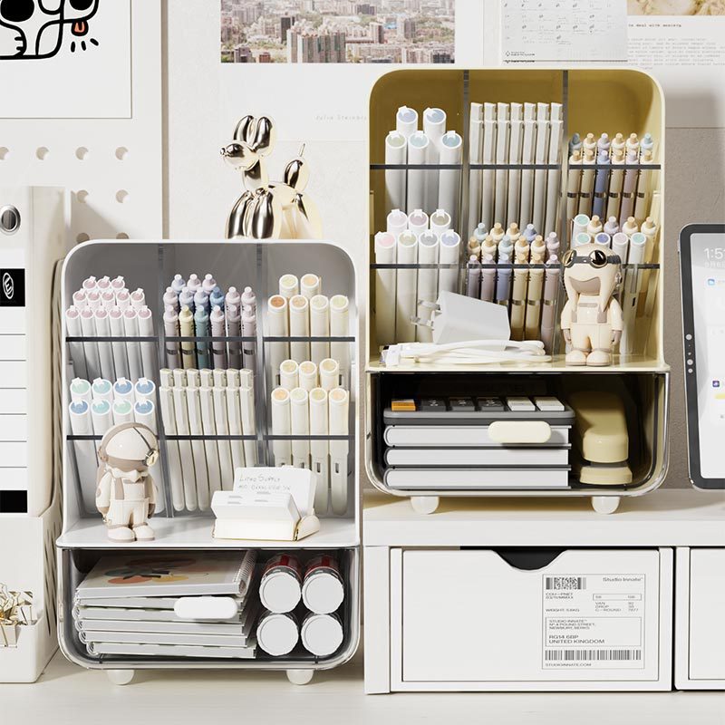 Letter Tray Desk - Schräger Stifthalter für Studenten, Schreibtisch-Aufbewahrungsbox, Großes
