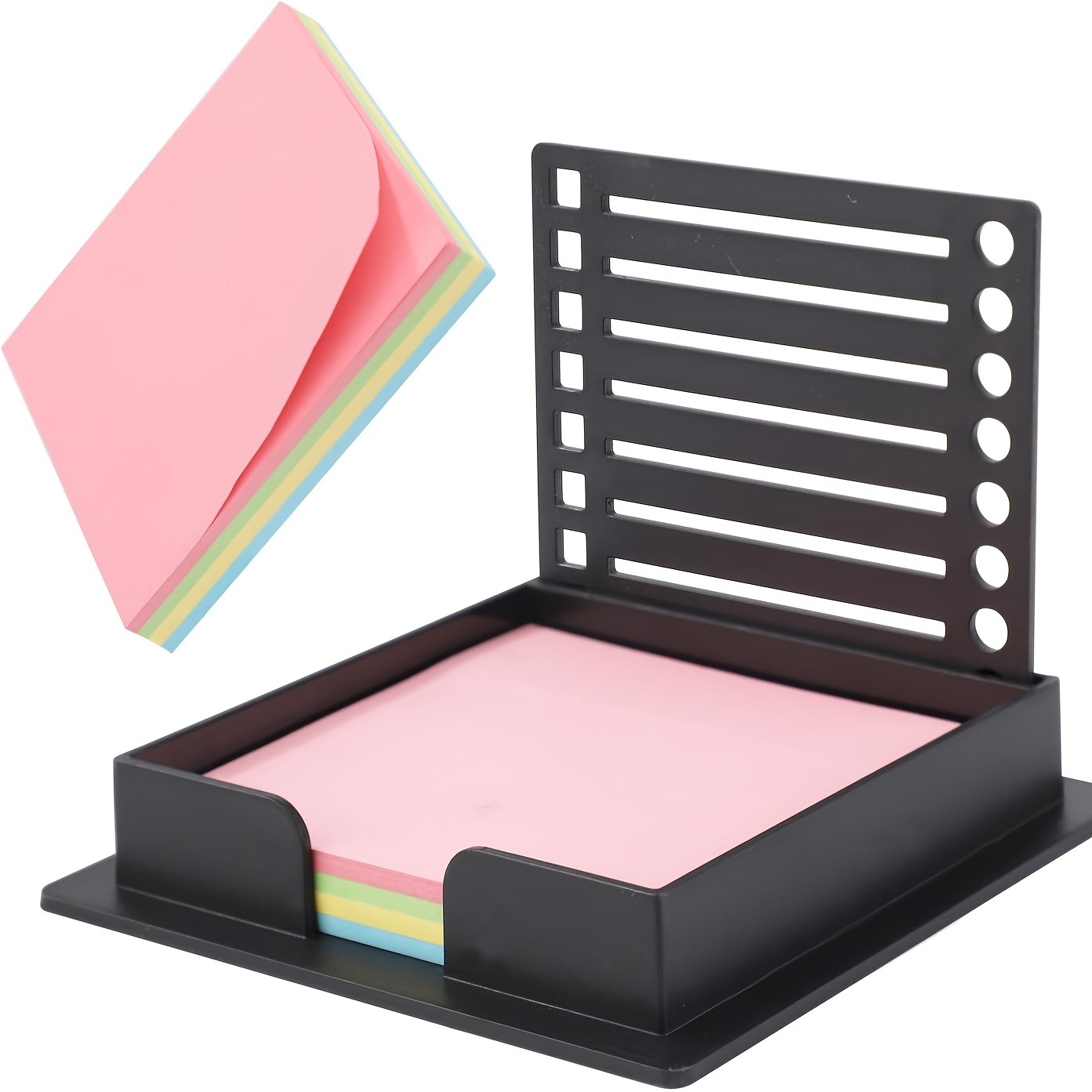 Sticky Note Dispenser - [Halter für Haftnotizen] Haftnotizenhalter mit Schablone,