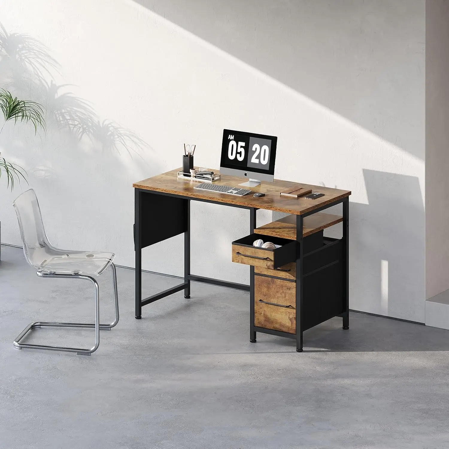 Desk Drawer Small - Kleiner Schreibtisch mit Schubladen, Bürotisch mit