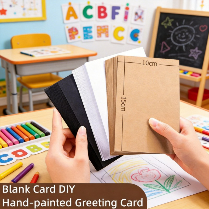 Home Office Microsoft - 25/45/65 Blatt 15x10cm Blanko Kraftpapier Handmal-Karten