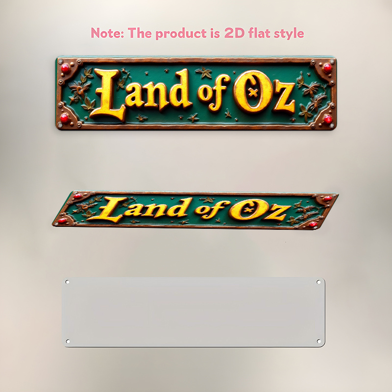 „Land of Oz“ – Vintage-Metalls – Home Office Icon Bewertung und Preis