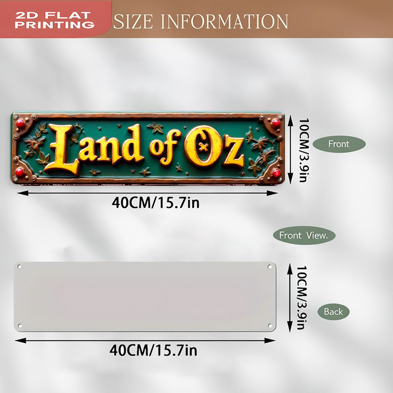 „Land of Oz“ – Vintage-Metalls – Home Office Icon Bewertung und Preis