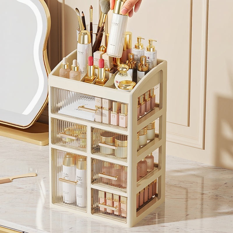 Desktop-Kosmetik-Aufbewahrungs – Home Office Desk With Drawers Bewertung und Preis