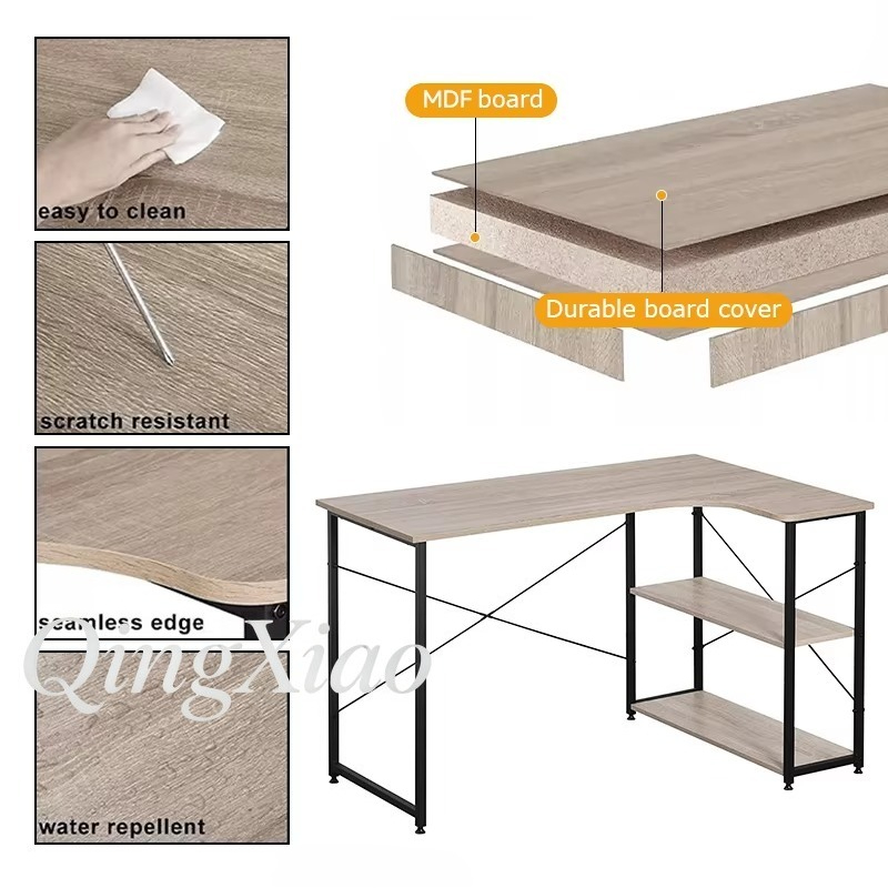 L-förmiger Eckschreibtisch mit – Home Office Desk With Drawers Bewertung und Preis