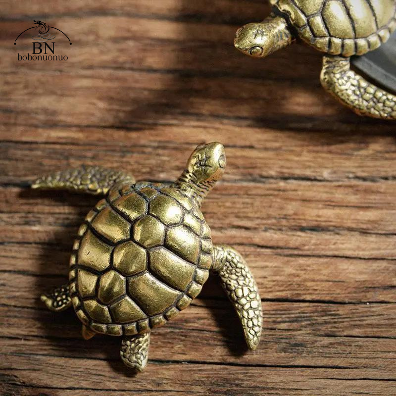 Messing-Schildkröte, kleine He – Home Office Freelancer Bewertung und Preis