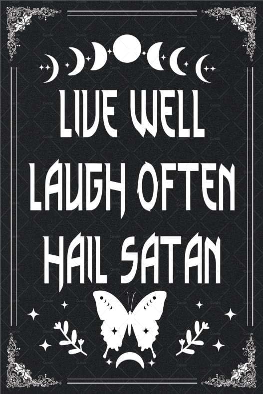Gothic-Metall-Blechschild „Liv – Home Office Inspiration Bewertung und Preis
