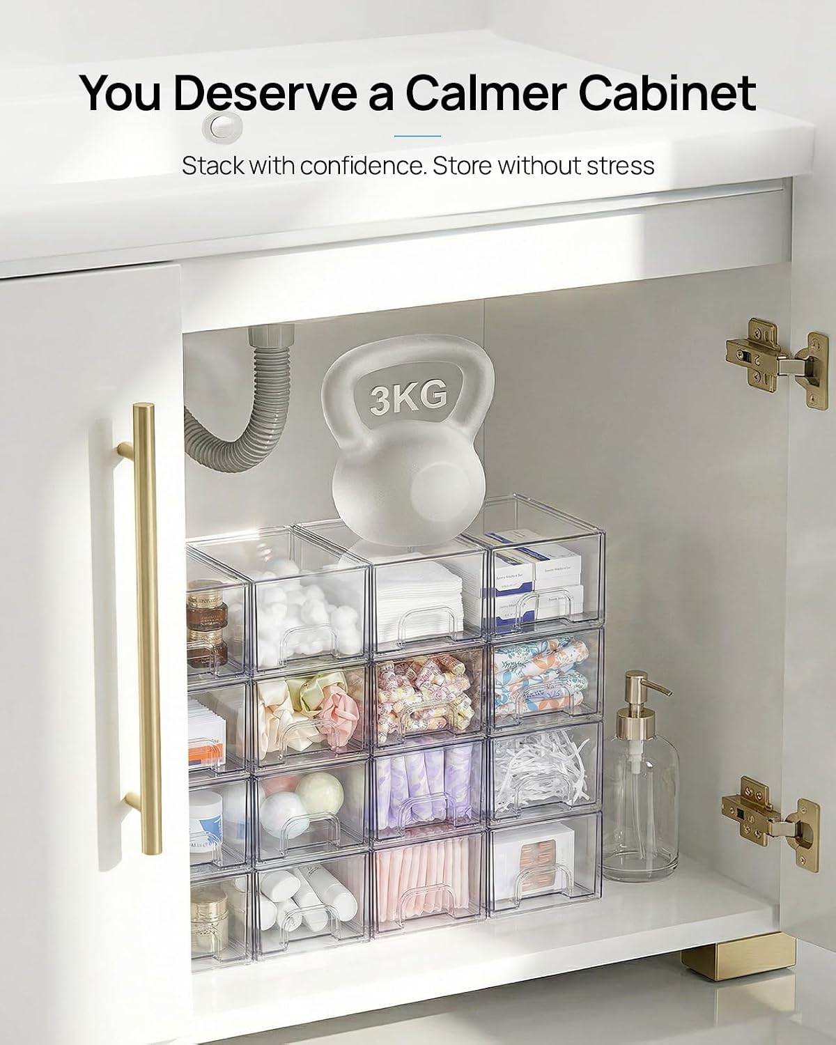 4er-Pack kleine, transparente, – Desk Drawer Small Bewertung und Preis
