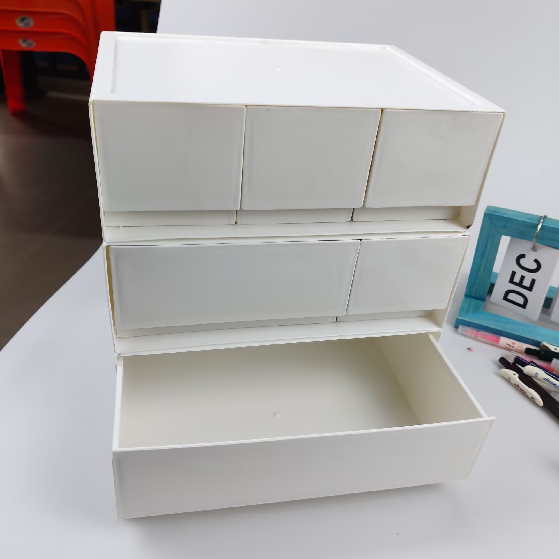 Desktop-Aufbewahrungsbox, Schu – Home Office Desk With Drawers Bewertung und Preis