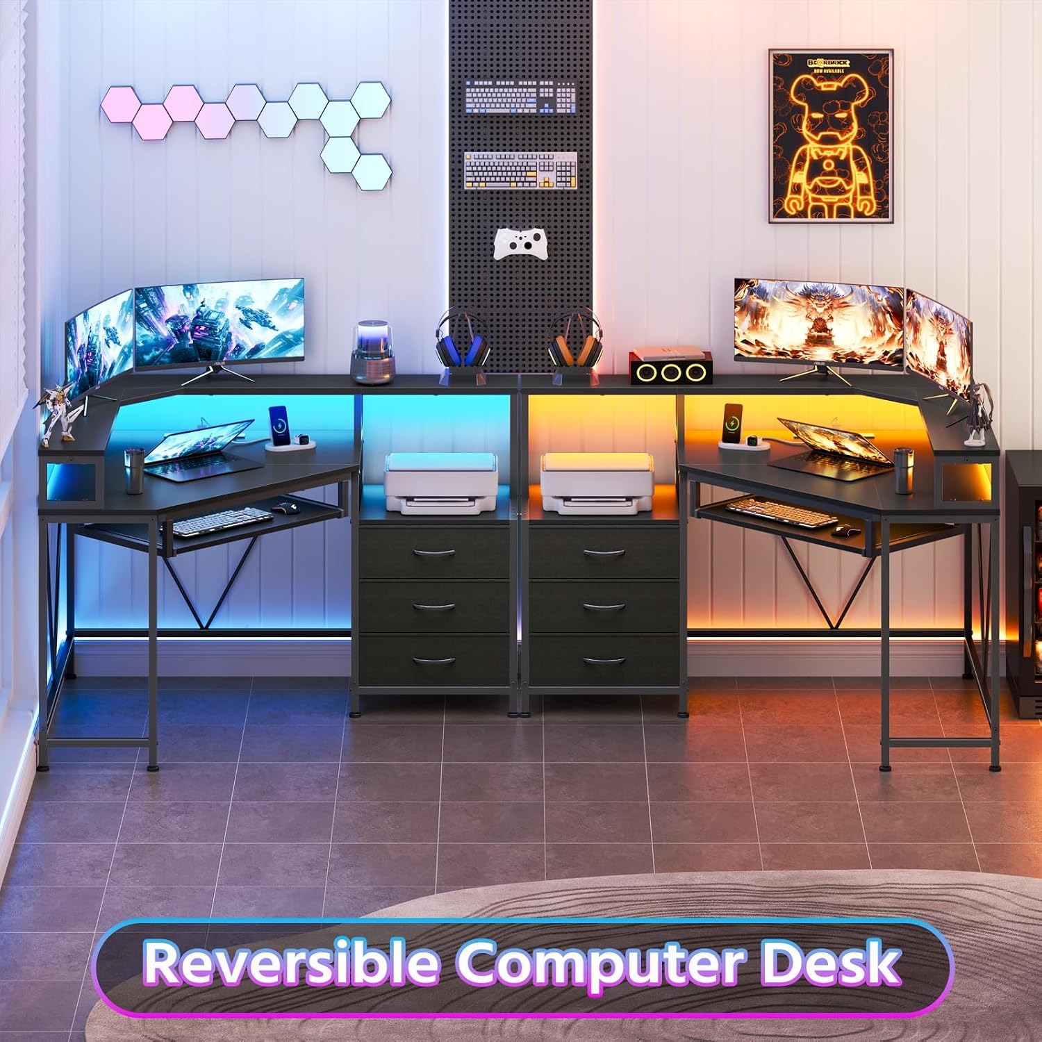 47-Zoll-Eckschreibtisch mit Sc – Desk Drawer Small Bewertung und Preis