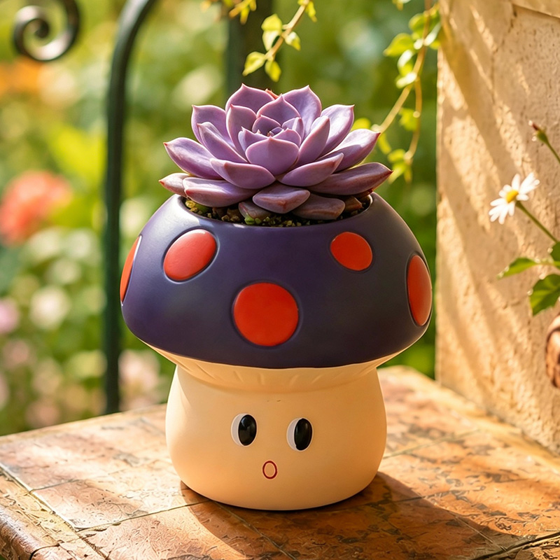 Niedlicher Cartoon-Pilz-Blumen – Plant Desk Mini Bewertung und Preis